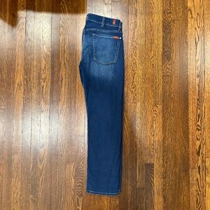 7 For All Mankind Blue Denim- W36 luxe comfort, like new!
